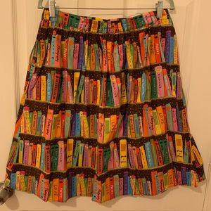 ModCloth pleated book skirt.